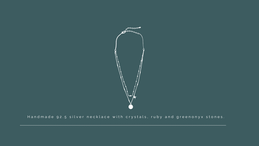Silver Dew Drops collar necklace